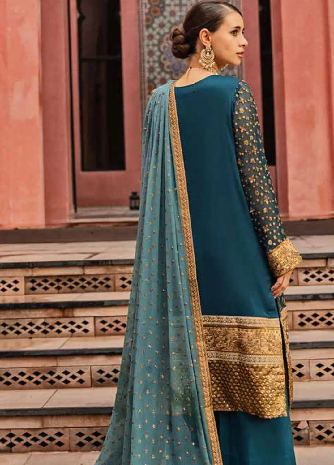 Freesia Luxury Formals Embroidered Chiffon Suit Unstitched 3 Piece FRE24L Sofia FW23520 - Formals Collection