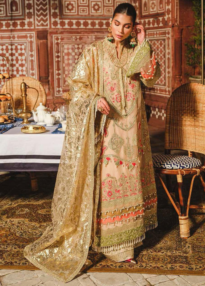 Freesia Miraaj By Maryum N Maria Embroidered Organza Suits Unstitched 3 Piece MNM22FM FFD 0074 NOVA - Premium Collection