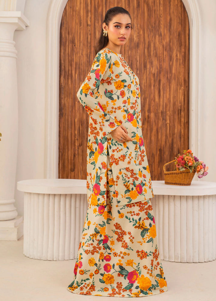 Frilly Flowers by Feathers Printed Lawn 3 Piece Suits Prizon