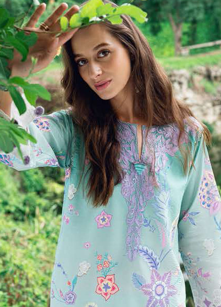 Garden Veil by Roheenaz Embroidered Lawn Suits Unstitched 3 Piece RN25GV D-02 A Jazmine Haze - Summer Collection