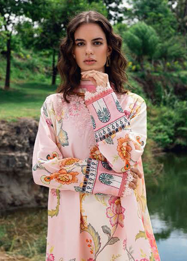 Garden Veil by Roheenaz Embroidered Lawn Suits Unstitched 3 Piece RN25GV D-05 B Wildflower Fluff - Summer Collection