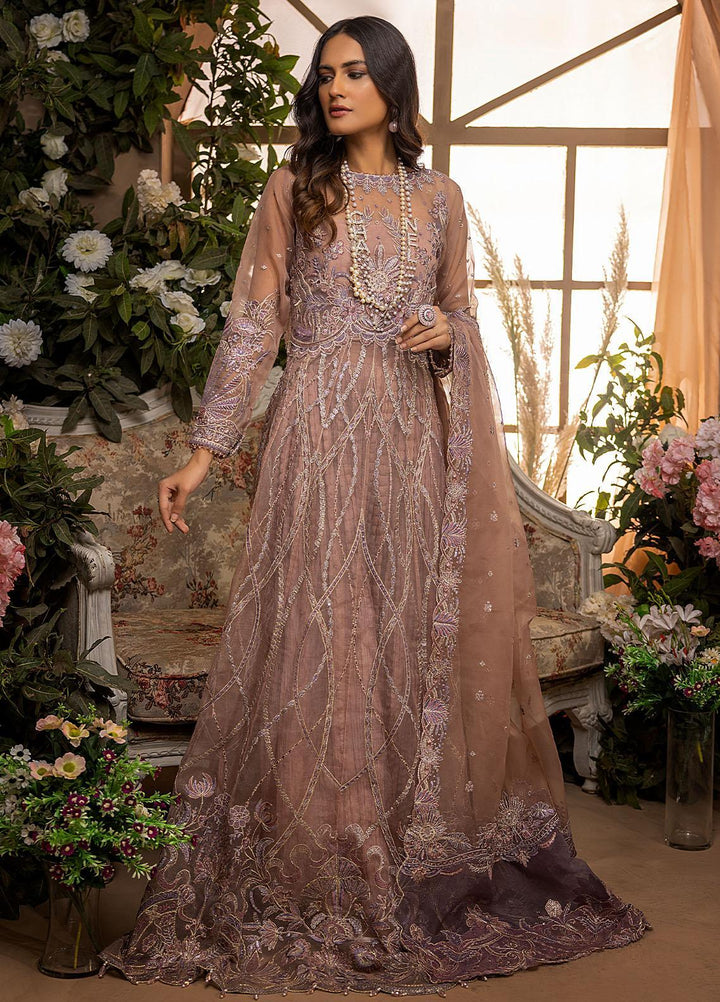 Gardenia By Humdum Embroidered Organza Suits Unstitched 4 Piece HD22G 03 - Luxury Collection