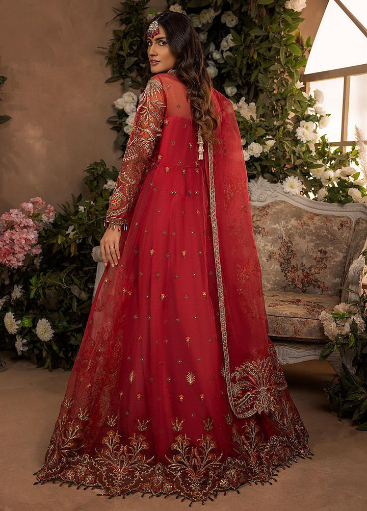 Gardenia By Humdum Embroidered Organza Suits Unstitched 4 Piece HD22G 04 - Luxury Collection