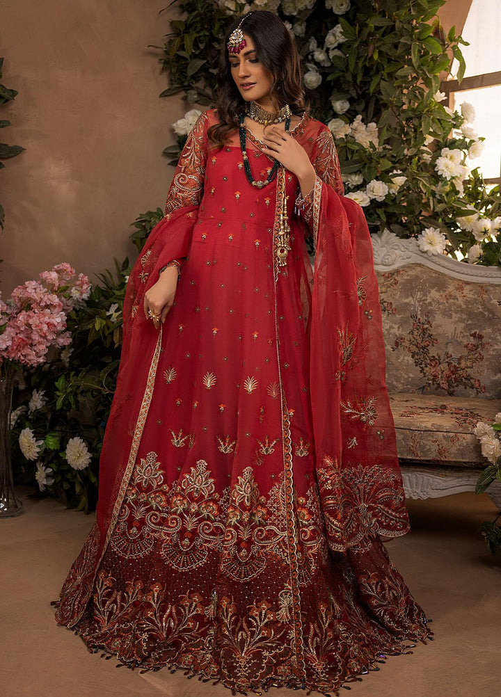 Gardenia By Humdum Embroidered Organza Suits Unstitched 4 Piece HD22G 04 - Luxury Collection