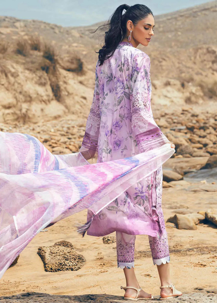 Gardenia by Nureh Chikankari Lawn Suits Unstitched 3 Piece NU24GC NSG-152 - Summer Collection