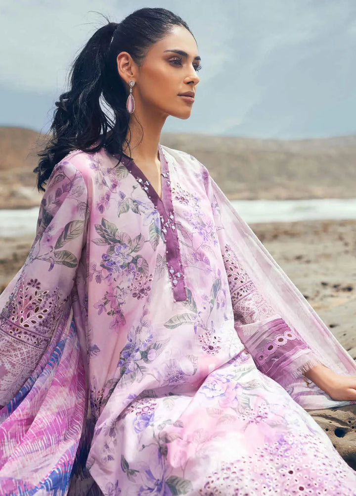 Gardenia by Nureh Chikankari Lawn Suits Unstitched 3 Piece NU24GC NSG-152 - Summer Collection