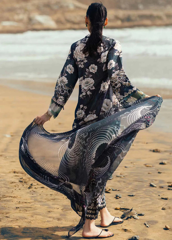 Gardenia by Nureh Chikankari Lawn Suits Unstitched 3 Piece NU24GC NSG-155 - Summer Collection