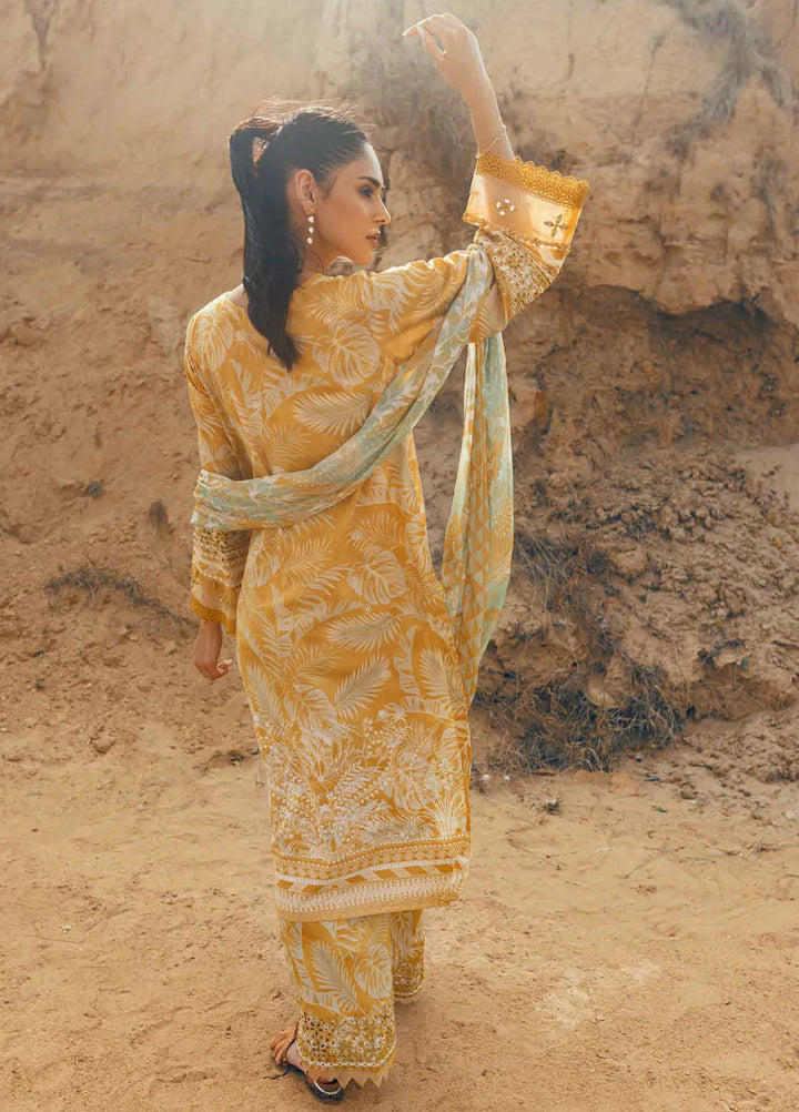 Gardenia by Nureh Chikankari Lawn Suits Unstitched 3 Piece NU24GC NSG-157 - Summer Collection