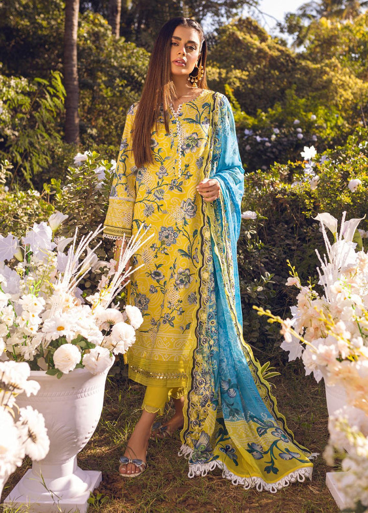 Gardenia by Nureh Embroidered Lawn Suits Unstitched 3 Piece NU23G NSG-85 - Summer Collection