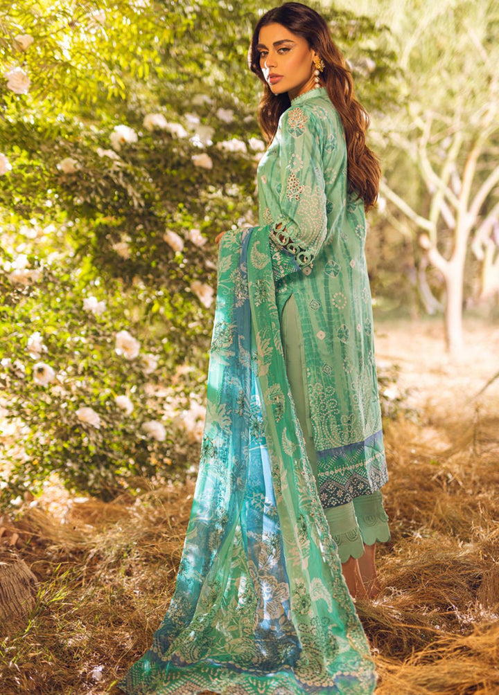 Gardenia by Nureh Embroidered Lawn Suits Unstitched 3 Piece NU23G NSG-86 - Summer Collection