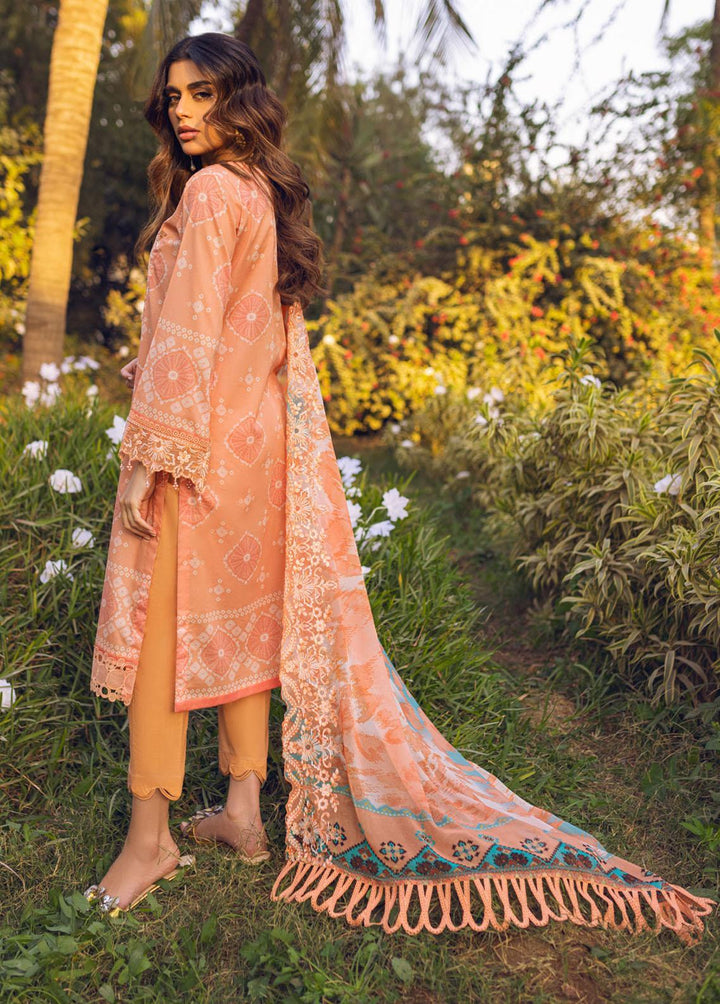Gardenia by Nureh Embroidered Lawn Suits Unstitched 3 Piece NU23G NSG-87 - Summer Collection