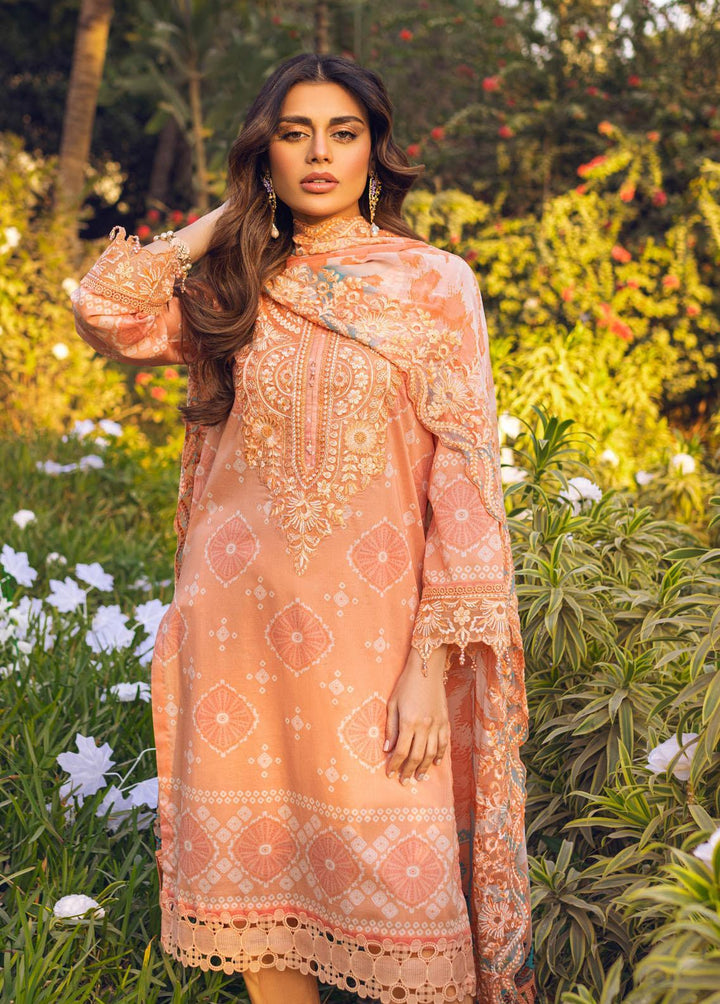 Gardenia by Nureh Embroidered Lawn Suits Unstitched 3 Piece NU23G NSG-87 - Summer Collection
