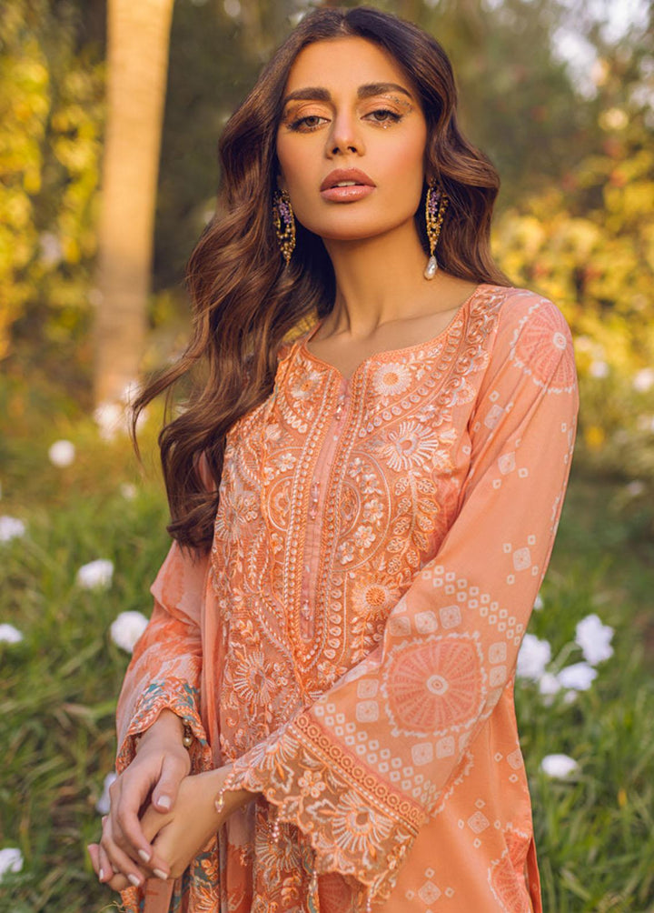 Gardenia by Nureh Embroidered Lawn Suits Unstitched 3 Piece NU23G NSG-87 - Summer Collection