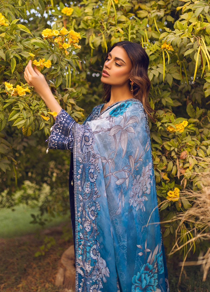 Gardenia by Nureh Embroidered Lawn Suits Unstitched 3 Piece NU23G NSG-88 - Summer Collection