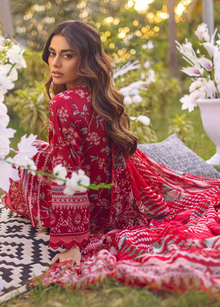 Gardenia by Nureh Embroidered Lawn Suits Unstitched 3 Piece NU23G NSG-89 - Summer Collection