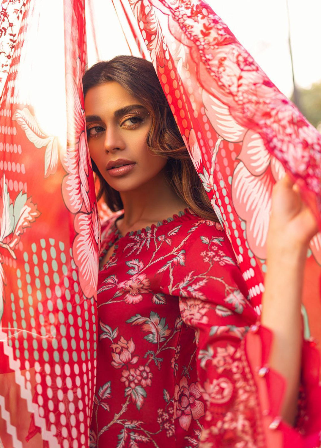 Gardenia by Nureh Embroidered Lawn Suits Unstitched 3 Piece NU23G NSG-89 - Summer Collection