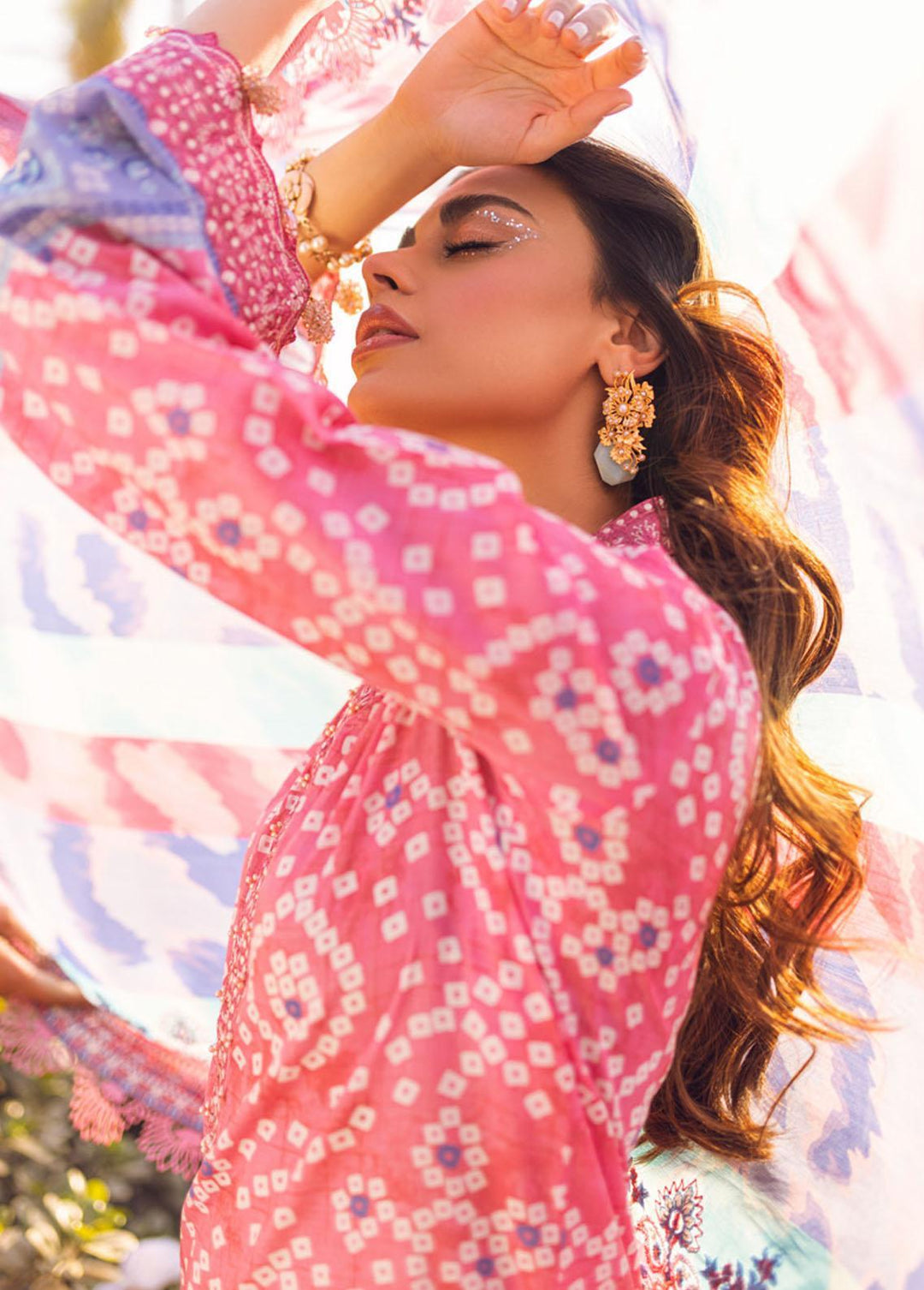 Gardenia by Nureh Embroidered Lawn Suits Unstitched 3 Piece NU23G NSG-90 - Summer Collection