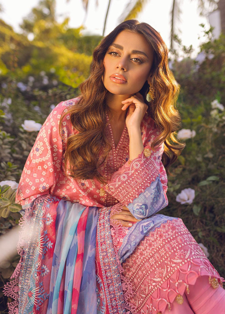 Gardenia by Nureh Embroidered Lawn Suits Unstitched 3 Piece NU23G NSG-90 - Summer Collection