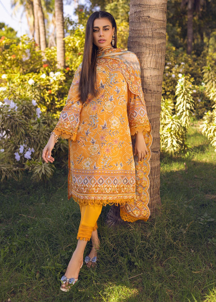 Gardenia by Nureh Embroidered Lawn Suits Unstitched 3 Piece NU23G NSG-91 - Summer Collection