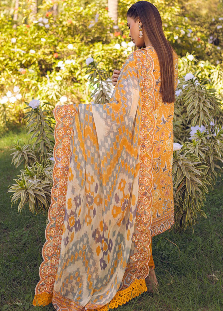 Gardenia by Nureh Embroidered Lawn Suits Unstitched 3 Piece NU23G NSG-91 - Summer Collection