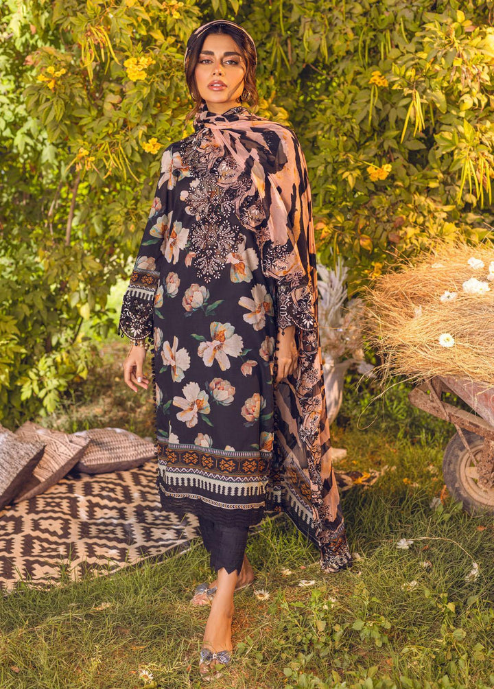 Gardenia by Nureh Embroidered Lawn Suits Unstitched 3 Piece NU23G NSG-92 - Summer Collection