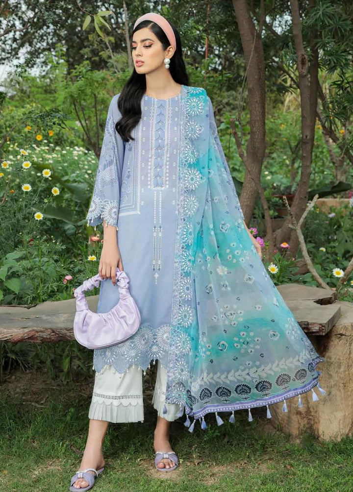 Gardenia By Nureh Embroidered Lawn Suits Unstitched 3 Piece NU22G NS- 49 - Summer Collection