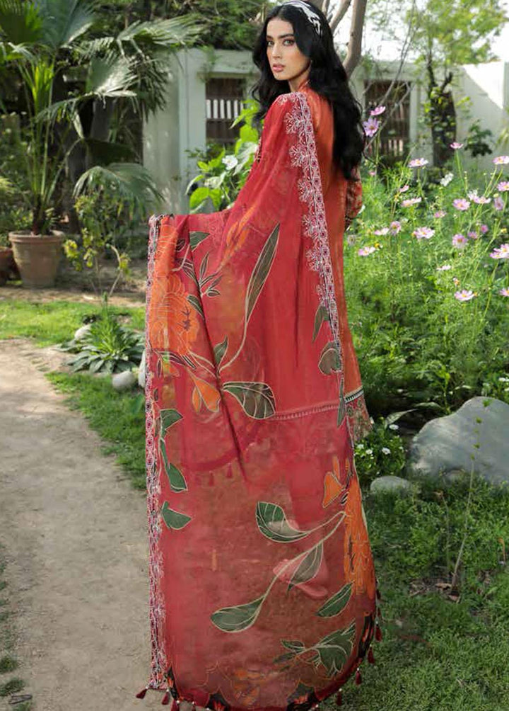 Gardenia By Nureh Embroidered Lawn Suits Unstitched 3 Piece NU22G NS- 50 - Summer Collection