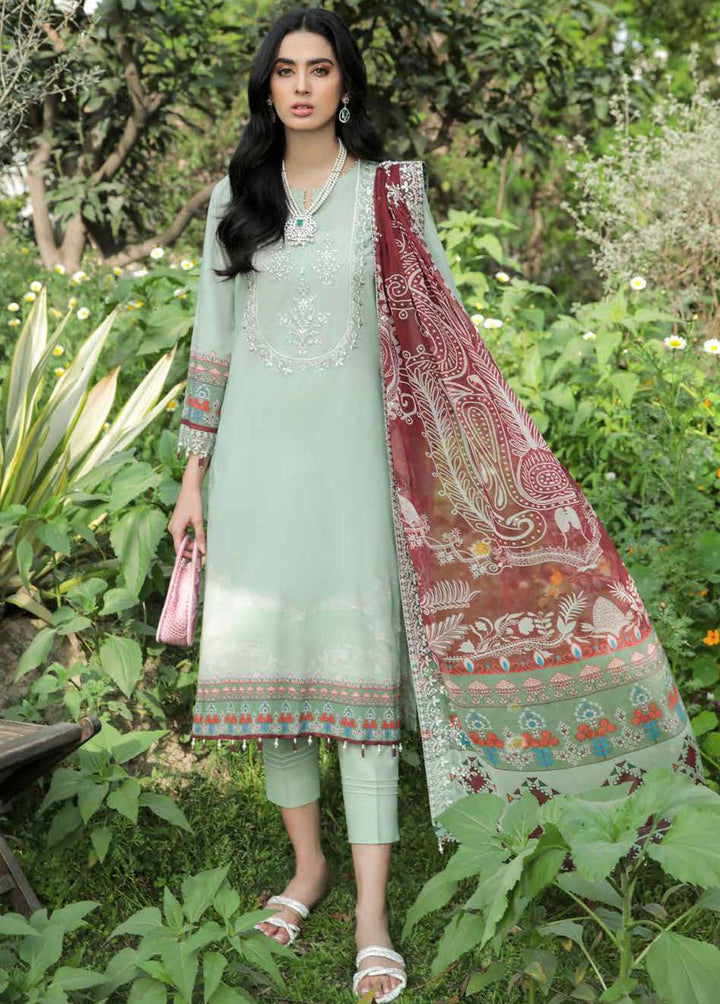 Gardenia By Nureh Embroidered Lawn Suits Unstitched 3 Piece NU22G NS- 53 - Summer Collection