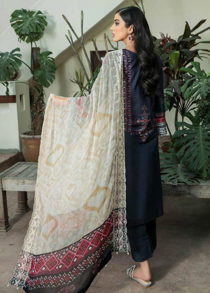 Gardenia By Nureh Embroidered Lawn Suits Unstitched 3 Piece NU22G NS- 54 - Summer Collection
