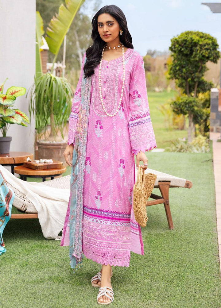 Gardenia by Nureh Embroidered Lawn Suits Unstitched 3 Piece NU23GL NSG-100 - Summer Collection