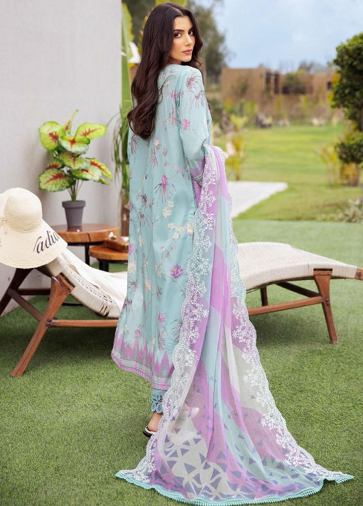 Gardenia by Nureh Embroidered Lawn Suits Unstitched 3 Piece NU23GL NSG-101 - Summer Collection