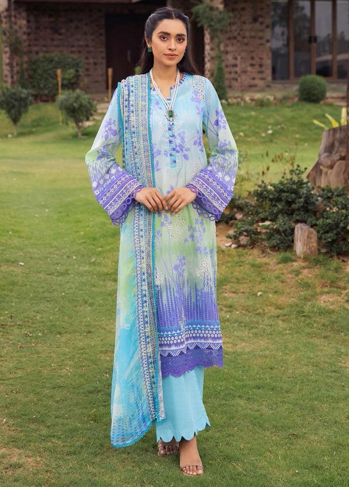 Gardenia by Nureh Embroidered Lawn Suits Unstitched 3 Piece NU23GL NSG-103 - Summer Collection