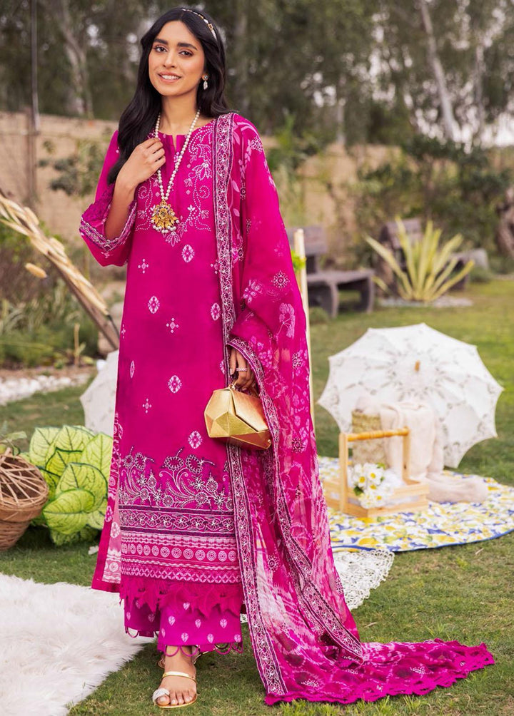 Gardenia by Nureh Embroidered Lawn Suits Unstitched 3 Piece NU23GL NSG-104 - Summer Collection
