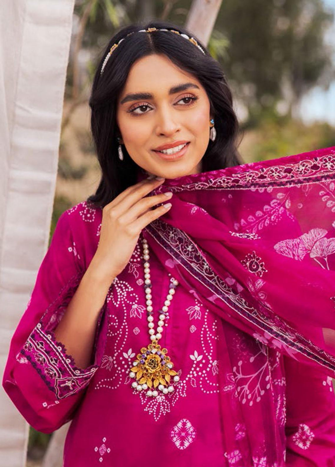 Gardenia by Nureh Embroidered Lawn Suits Unstitched 3 Piece NU23GL NSG-104 - Summer Collection