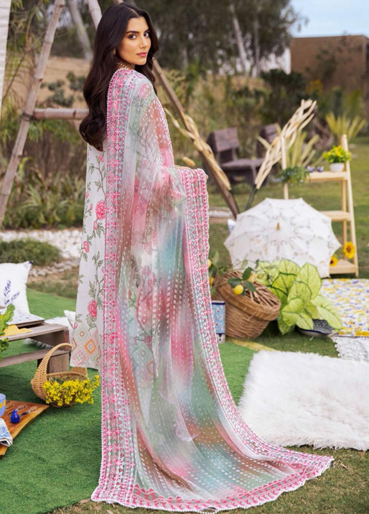 Gardenia by Nureh Embroidered Lawn Suits Unstitched 3 Piece NU23GL NSG-95 - Summer Collection