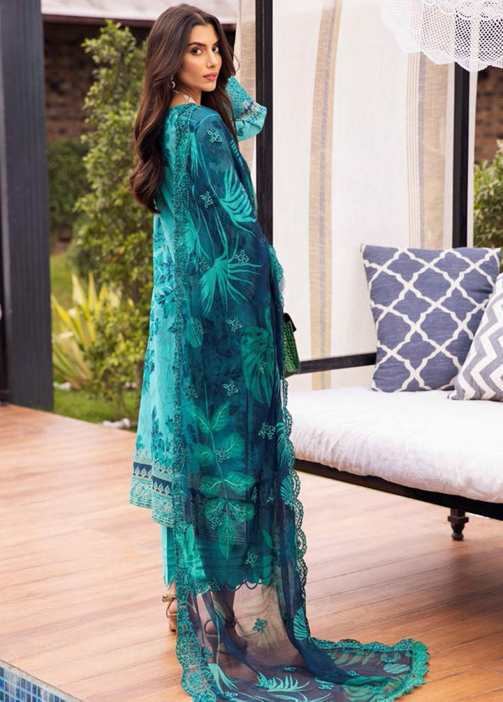 Gardenia by Nureh Embroidered Lawn Suits Unstitched 3 Piece NU23GL NSG-96 - Summer Collection