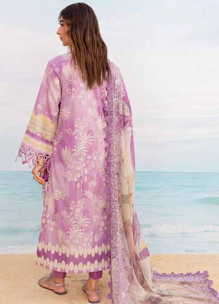 Gardenia By Nureh Embroidered Lawn Suit Unstitched 3 Piece NU24GU NS-134 - Summer Collection