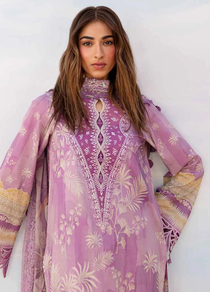 Gardenia By Nureh Embroidered Lawn Suit Unstitched 3 Piece NU24GU NS-134 - Summer Collection