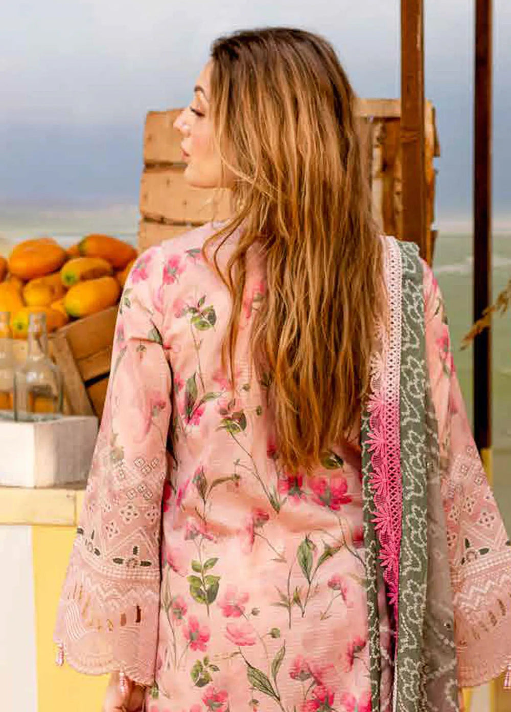 Gardenia by Nureh Embroidered Lawn Suit Unstitched 3 Piece NU25G NSG-178 - Summer Collection