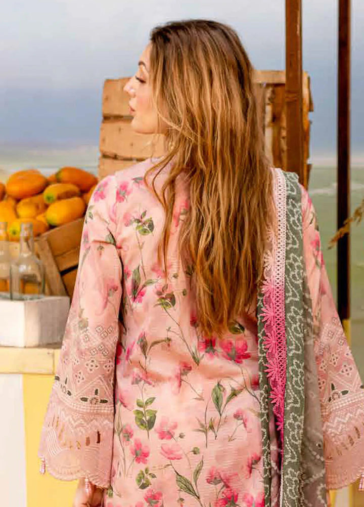 Gardenia by Nureh Embroidered Lawn Suit Unstitched 3 Piece NU25G NSG-178 - Summer Collection