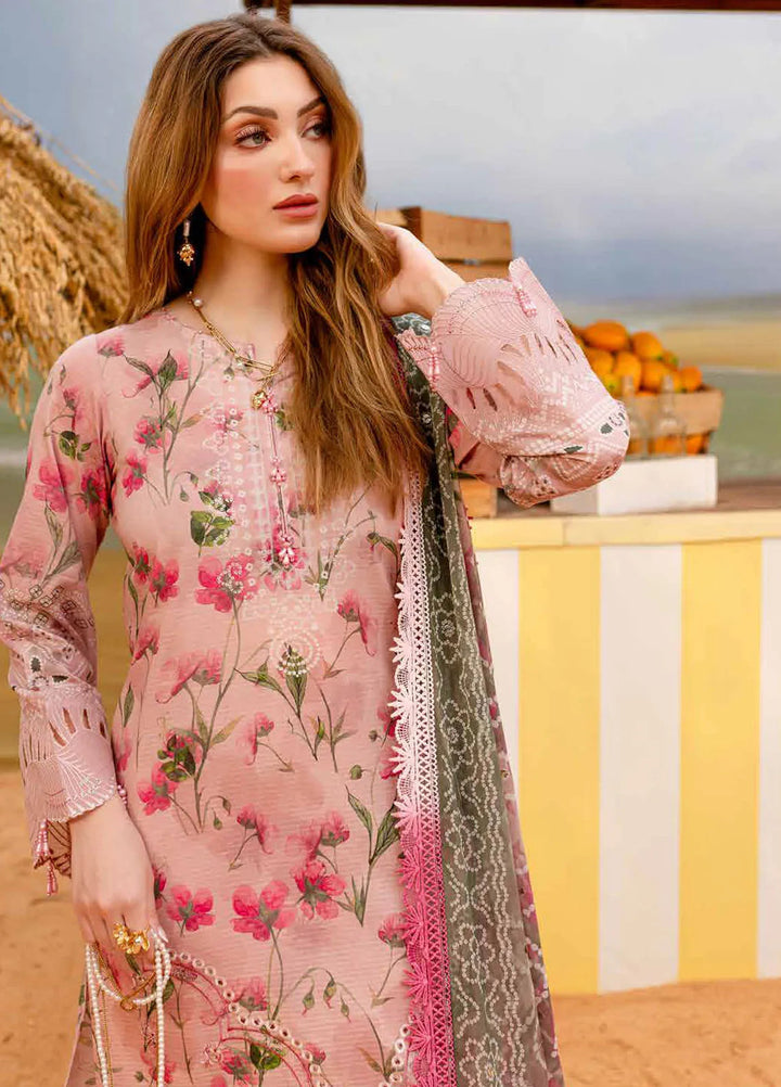 Gardenia by Nureh Embroidered Lawn Suit Unstitched 3 Piece NU25G NSG-178 - Summer Collection