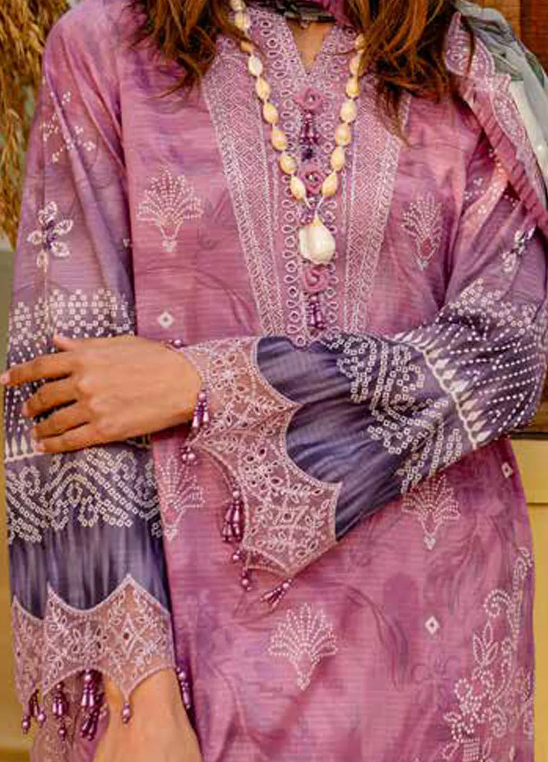 Gardenia by Nureh Embroidered Lawn Suit Unstitched 3 Piece NU25G NSG-180 - Summer Collection