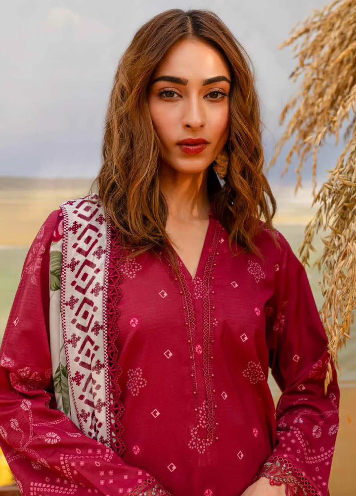 Gardenia by Nureh Embroidered Lawn Suit Unstitched 3 Piece NU25G NSG-181 - Summer Collection