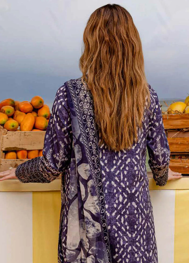 Gardenia by Nureh Embroidered Lawn Suit Unstitched 3 Piece NU25G NSG-182 - Summer Collection