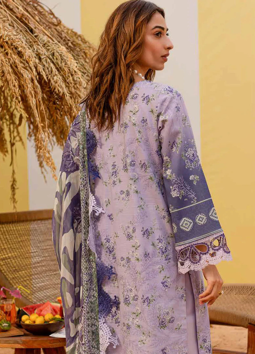 Gardenia by Nureh Embroidered Lawn Suit Unstitched 3 Piece NU25G NSG-184 - Summer Collection