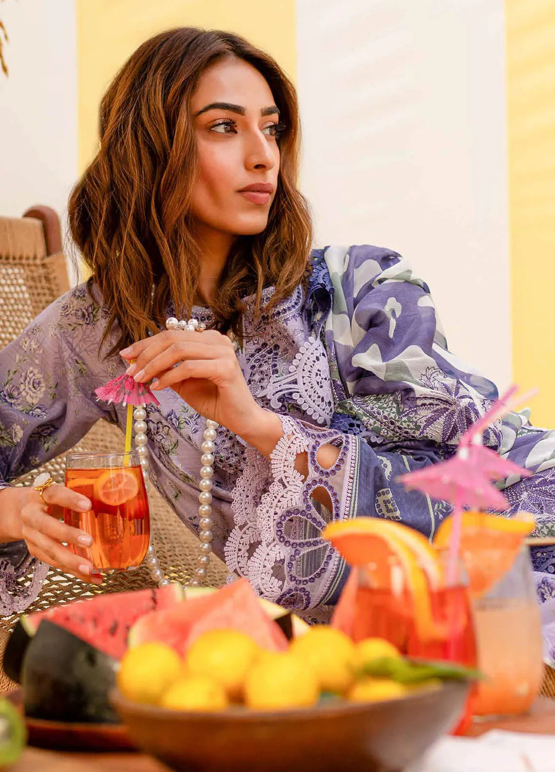 Gardenia by Nureh Embroidered Lawn Suit Unstitched 3 Piece NU25G NSG-184 - Summer Collection