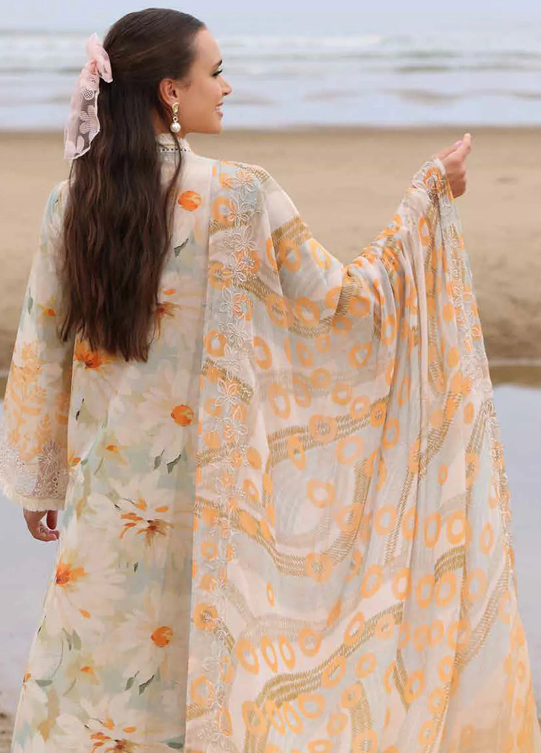 Gardenia by Nureh Embroidered Lawn Suit Unstitched 3 Piece NU25GL NSG-169 - Summer Collection