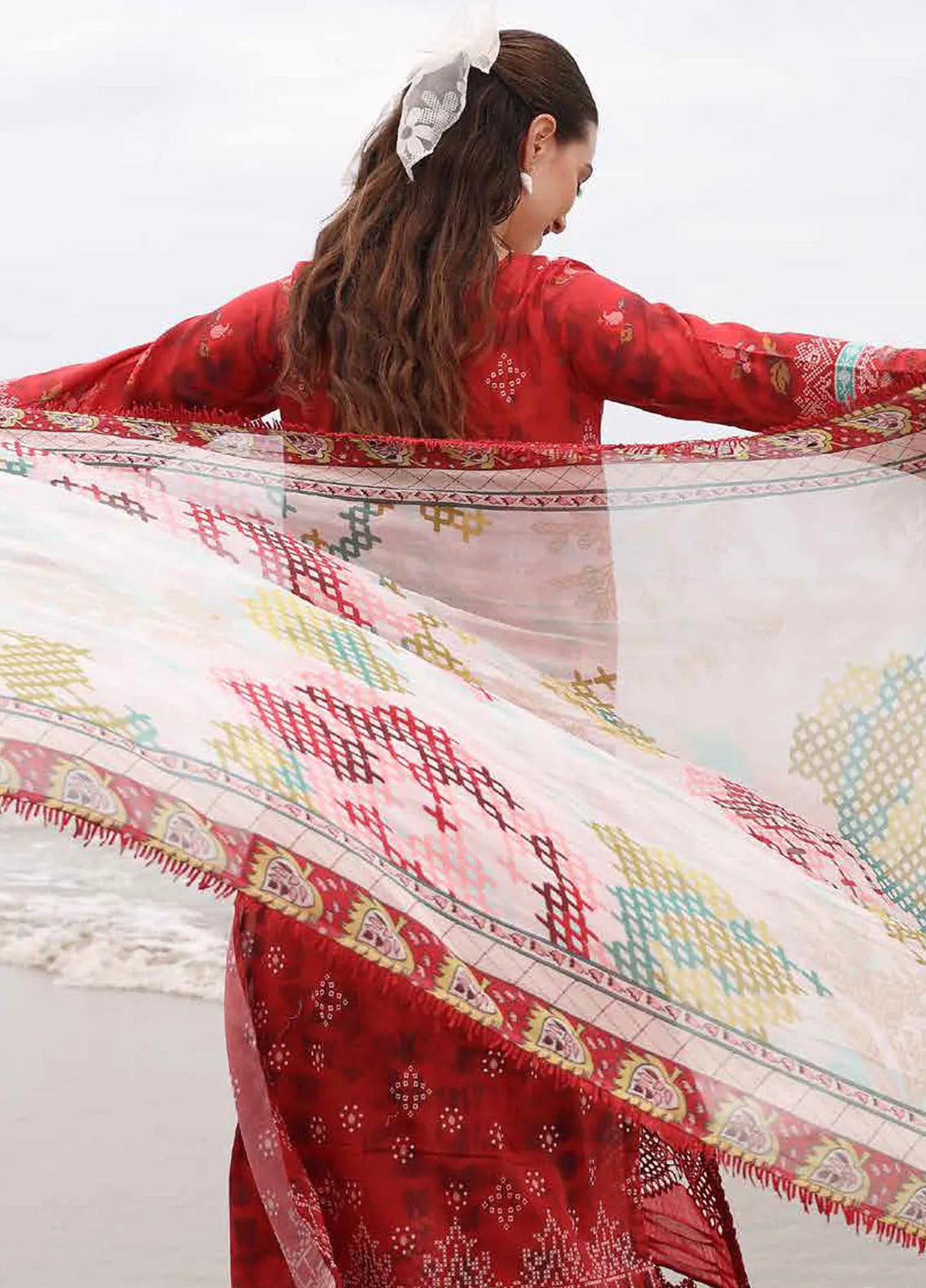 Gardenia by Nureh Embroidered Lawn Suit Unstitched 3 Piece NU25GL NSG-170 - Summer Collection