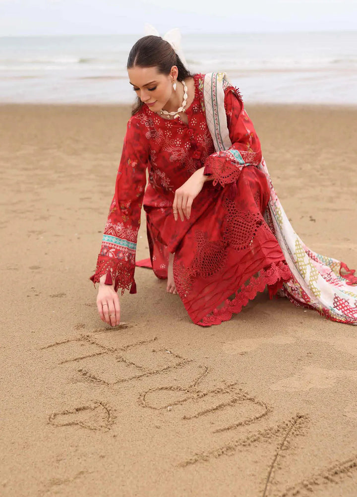 Gardenia by Nureh Embroidered Lawn Suit Unstitched 3 Piece NU25GL NSG-170 - Summer Collection