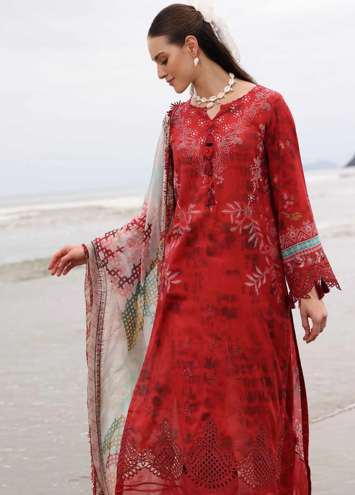 Gardenia by Nureh Embroidered Lawn Suit Unstitched 3 Piece NU25GL NSG-170 - Summer Collection